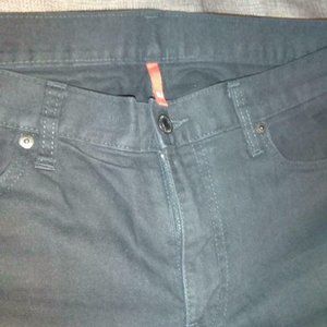 Mens Uniqlo black jeans slim fit straight 34 x34